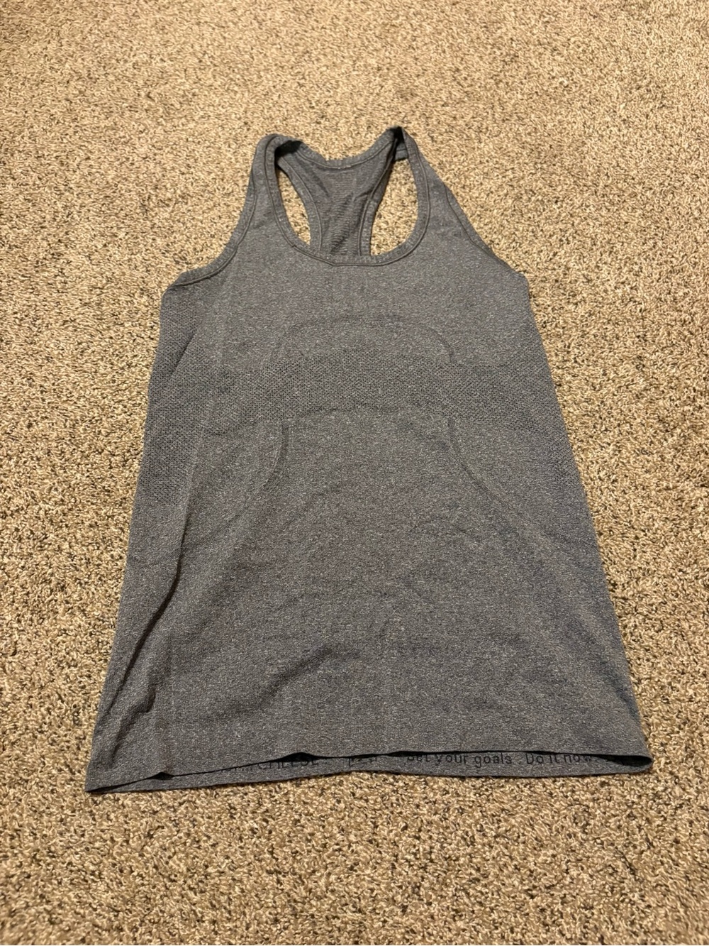 lululemon athletica Charcoal Gray Racerback Tank